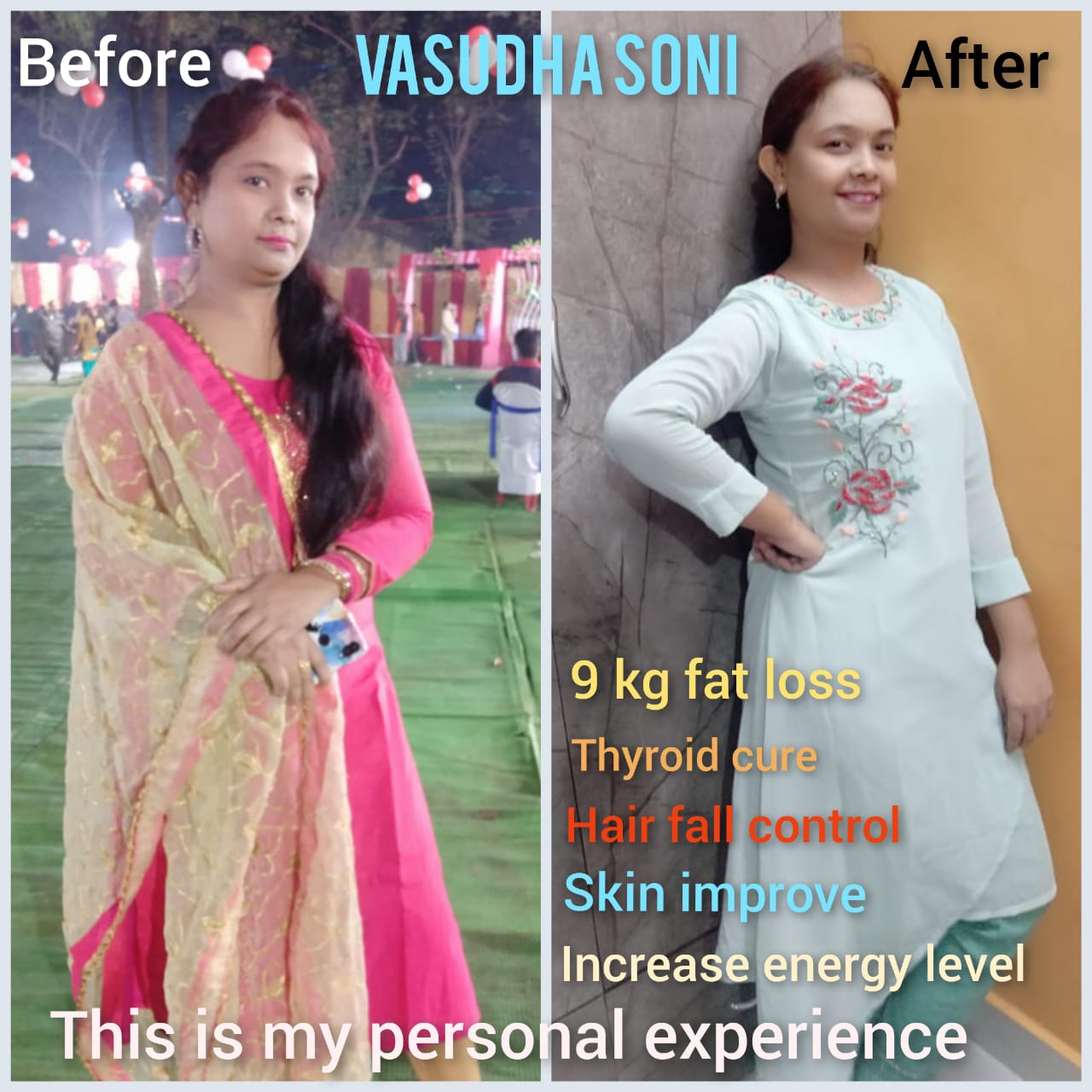 Client transformation result 4 - Fitness journey Dhamtari